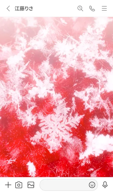 [LINE着せ替え] Real Snow Crystal #8-8の画像2
