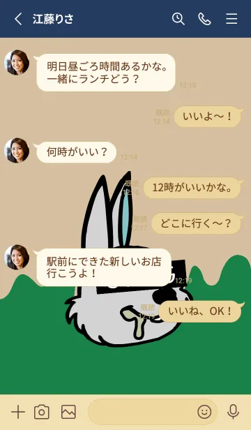 [LINE着せ替え] スワッグ ラビット 43の画像3