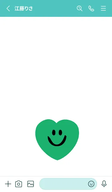 [LINE着せ替え] ハート スマイル .51の画像2