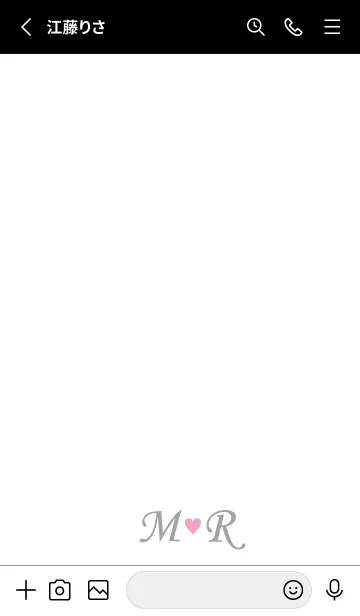 [LINE着せ替え] LOVE INITIAL-M&R イニシャル 7の画像2