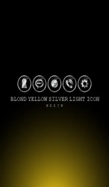[LINE着せ替え] SILVER LIGHT ICON THEME -Blond Yellow-の画像1