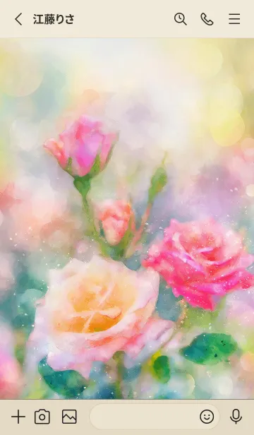 [LINE着せ替え] 薔薇(バラ)の花の着せかえ(R1697)の画像2