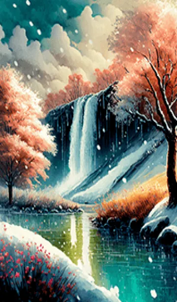 [LINE着せ替え] 優美な冬の風景の着せかえ(Winter-1715)の画像1