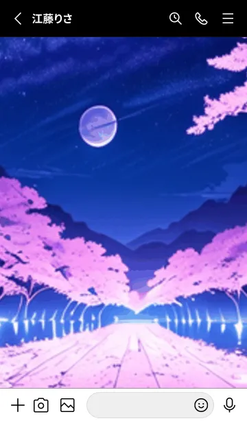 [LINE着せ替え] 冬のサクラ #BCJL410。の画像2