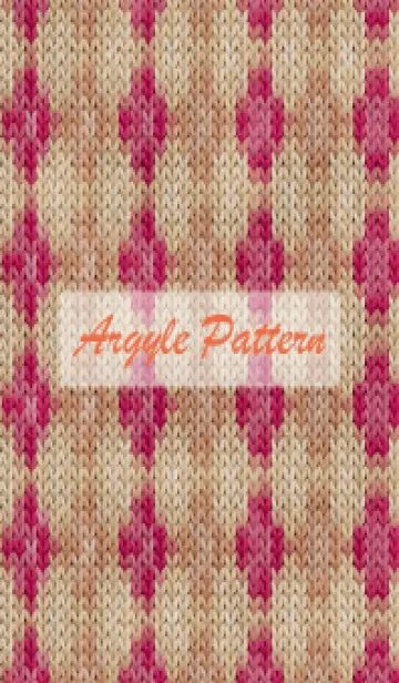 [LINE着せ替え] argyle pattern embroidery 84の画像1