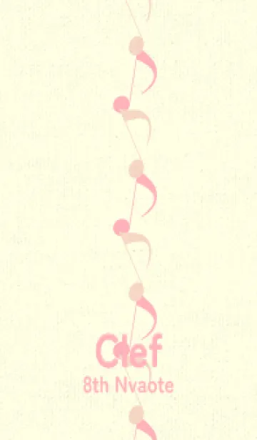 [LINE着せ替え] 八分音符1 シェルピンクの画像1