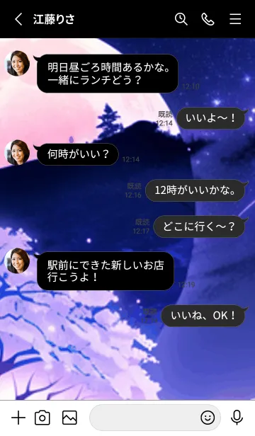 [LINE着せ替え] 冬のサクラ #BCJL46。の画像3