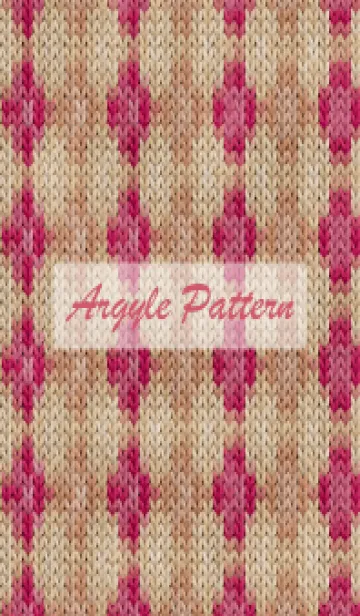 [LINE着せ替え] argyle pattern embroidery 90の画像1