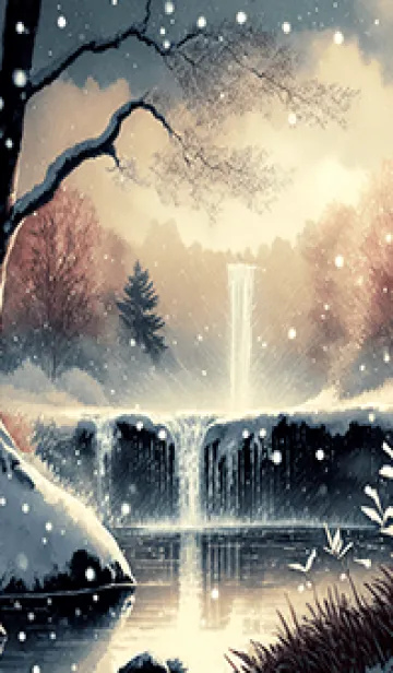 [LINE着せ替え] 優美な冬の風景の着せかえ(Winter-1724)の画像1