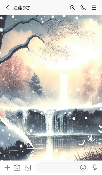 [LINE着せ替え] 優美な冬の風景の着せかえ(Winter-1724)の画像2