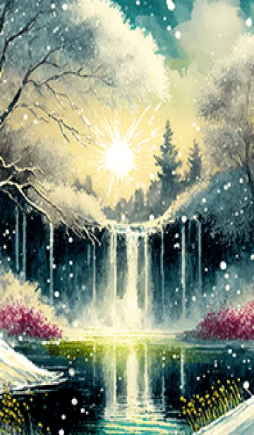 [LINE着せ替え] 優美な冬の風景の着せかえ(Winter-1725)の画像1