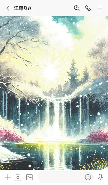 [LINE着せ替え] 優美な冬の風景の着せかえ(Winter-1725)の画像2