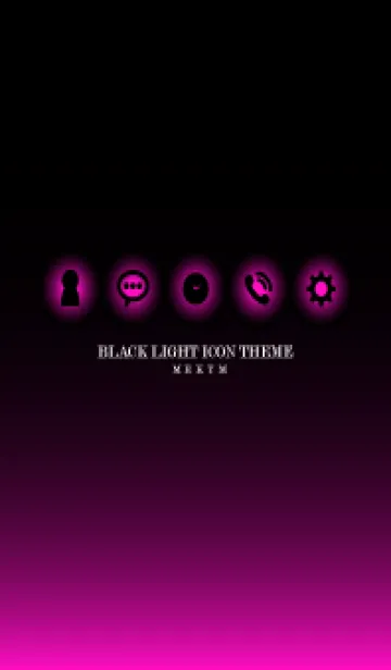 [LINE着せ替え] BLACK-LIGHT ICON THEME 30の画像1