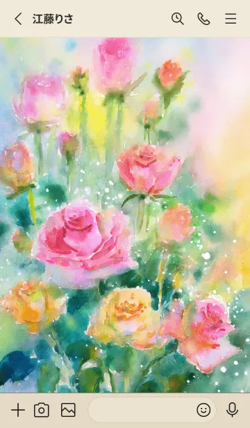 [LINE着せ替え] 薔薇(バラ)の花の着せかえ(R1714)の画像2