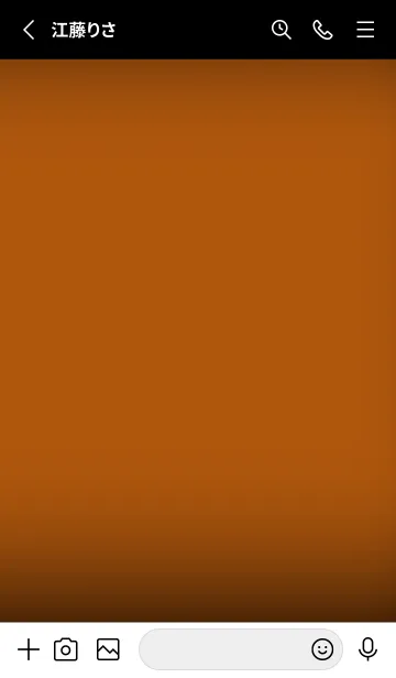 [LINE着せ替え] Black & bronze orange Theme V7 (JP)の画像2