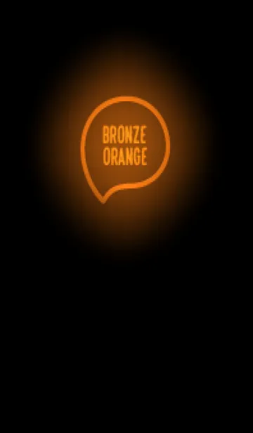 [LINE着せ替え] Bronze Orange Neon Theme V7 (JP)の画像1