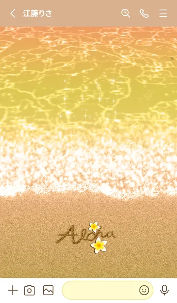 [LINE着せ替え] 夕暮れのアロハ＊ALOHA+34の画像2