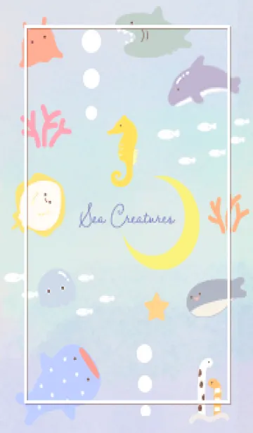 [LINE着せ替え] pinkbrown☆三日月と海08_1の画像1