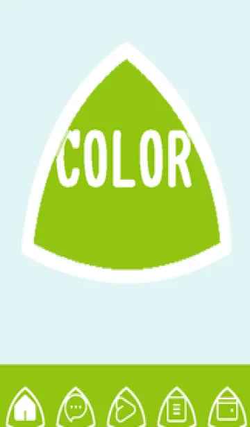 [LINE着せ替え] green color L99の画像1