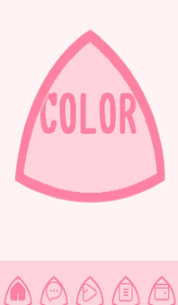 [LINE着せ替え] pink color L48の画像1