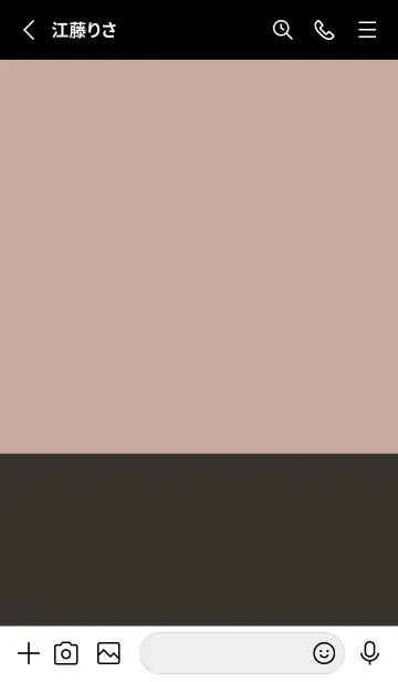 [LINE着せ替え] ベージュとマットブラック。の画像2