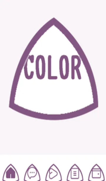 [LINE着せ替え] purple color L48の画像1