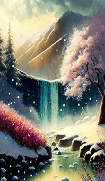 [LINE着せ替え] 優美な冬の風景の着せかえ(Winter-1743)の画像1