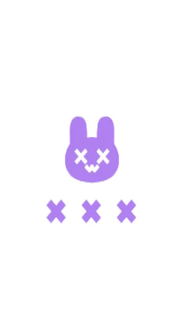 [LINE着せ替え] 地雷うさぎ(purple02)の画像1