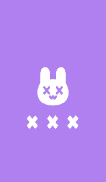 [LINE着せ替え] 地雷うさぎ(purple03)の画像1