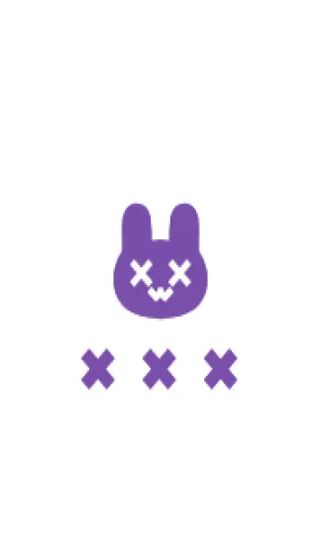 [LINE着せ替え] 地雷うさぎ(purple05)の画像1