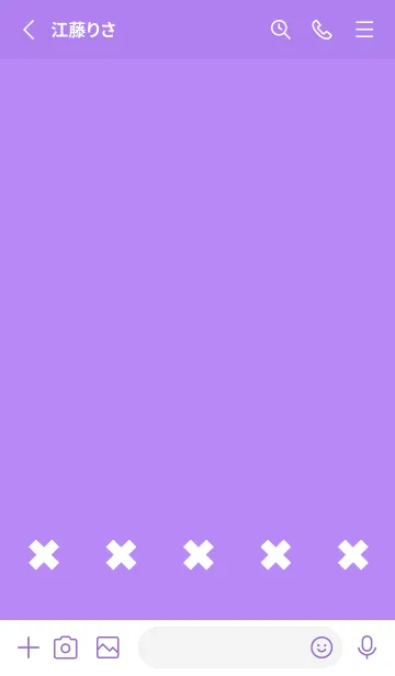 [LINE着せ替え] 地雷うさぎ(purple05)の画像2