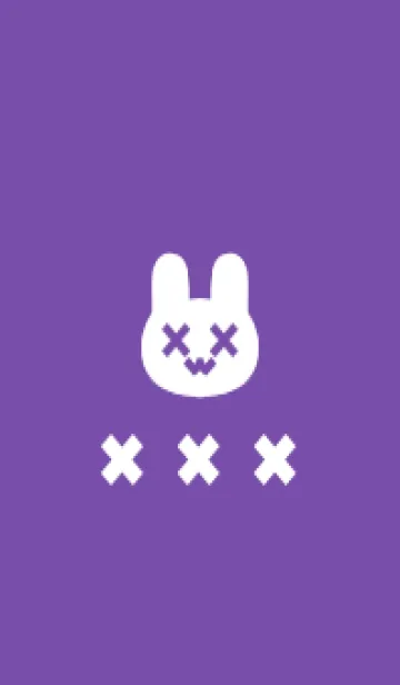 [LINE着せ替え] 地雷うさぎ(purple06)の画像1