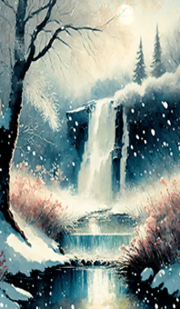 [LINE着せ替え] 優美な冬の風景の着せかえ(Winter-1741)の画像1