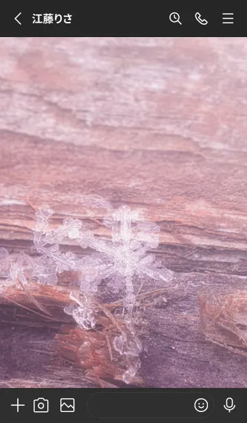 [LINE着せ替え] Real Snow Crystal #9-5の画像2