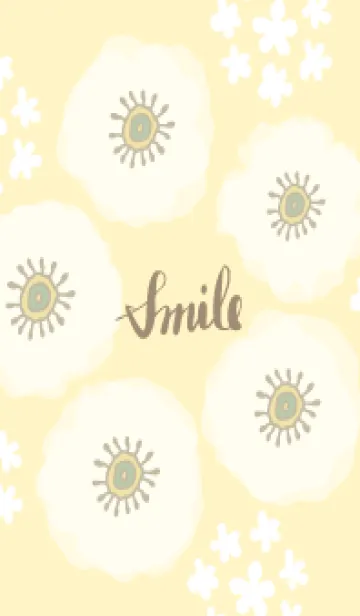 [LINE着せ替え] 白い花と小花の輪27の画像1