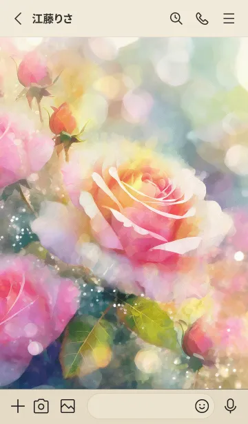 [LINE着せ替え] 薔薇(バラ)の花の着せかえ(R1726)の画像2