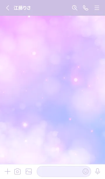 [LINE着せ替え] Cloud Purple Sky-MEKYM 25の画像2
