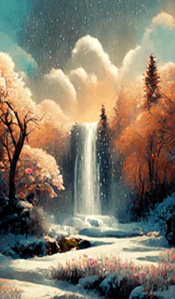 [LINE着せ替え] 優美な冬の風景の着せかえ(Winter-1737)の画像1