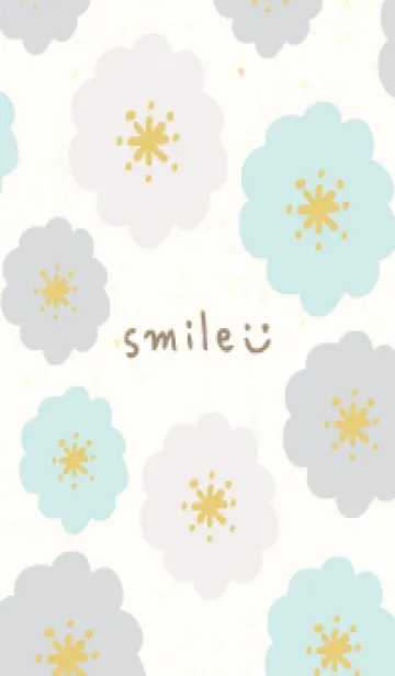 [LINE着せ替え] かわいい丸い花3の画像1