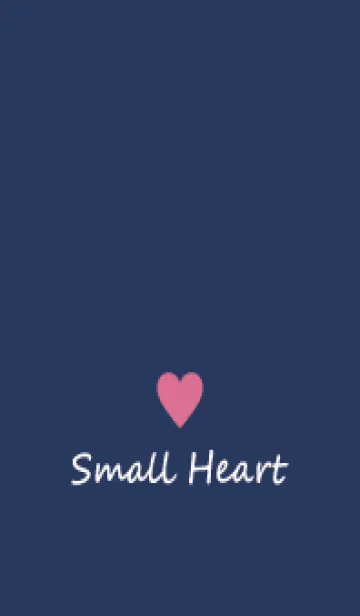 [LINE着せ替え] Small Heart *Navy+Pink 36*の画像1