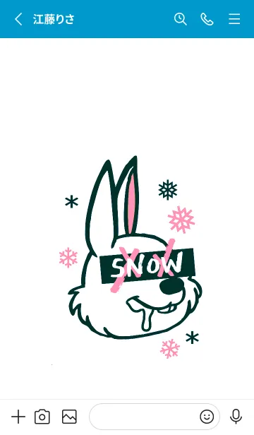 [LINE着せ替え] スノーラビット .45の画像2