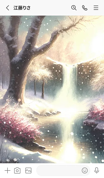 [LINE着せ替え] 優美な冬の風景の着せかえ(Winter-1750)の画像2