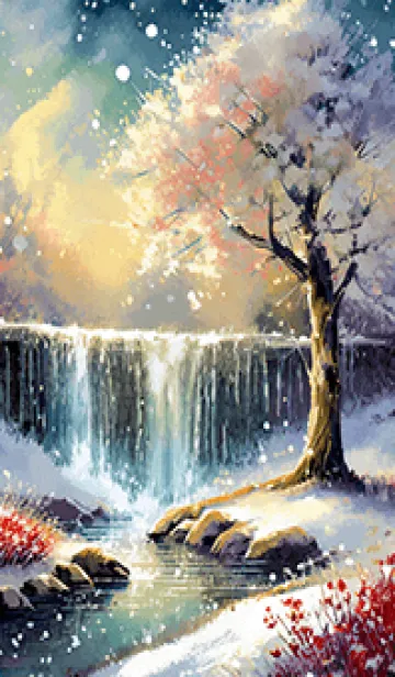 [LINE着せ替え] 優美な冬の風景の着せかえ(Winter-1752)の画像1