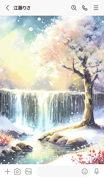 [LINE着せ替え] 優美な冬の風景の着せかえ(Winter-1752)の画像2