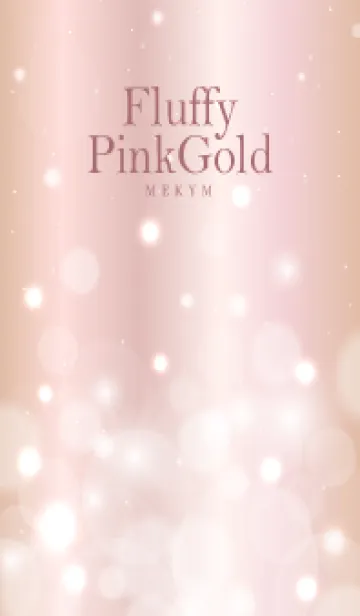 [LINE着せ替え] Fluffy Pink Gold HEART - MEKYM 37の画像1