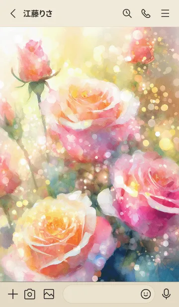 [LINE着せ替え] 薔薇(バラ)の花の着せかえ(R1742)の画像2