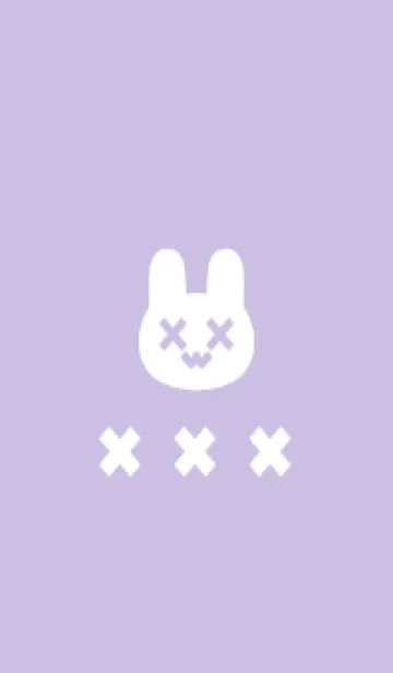 [LINE着せ替え] 地雷うさぎ(purple16)の画像1