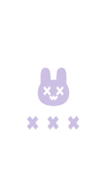 [LINE着せ替え] 地雷うさぎ(purple17)の画像1