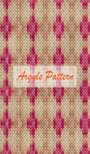 [LINE着せ替え] argyle pattern embroidery 86の画像1