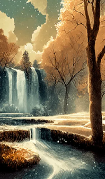 [LINE着せ替え] 優美な冬の風景の着せかえ(Winter-1762)の画像1